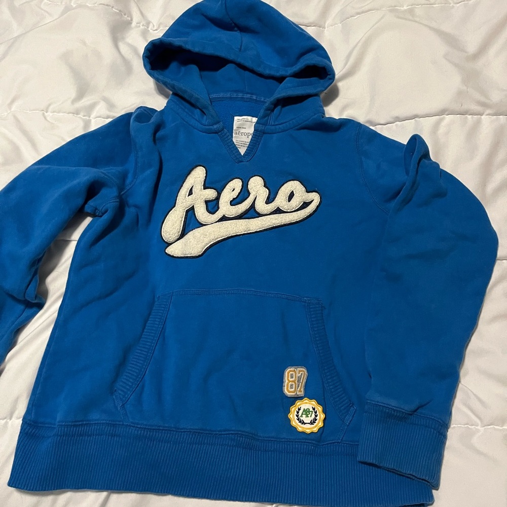 Aéropostale bright blue hoodie